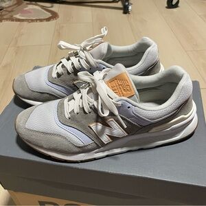 New Balance Grey, White & Tan 997H Sneakers